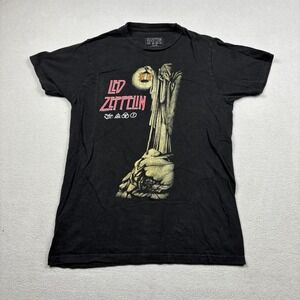 Led Zeppelin The Hermit Graphic T-Shirt Mens Small Black Zoso Rock Band Tee